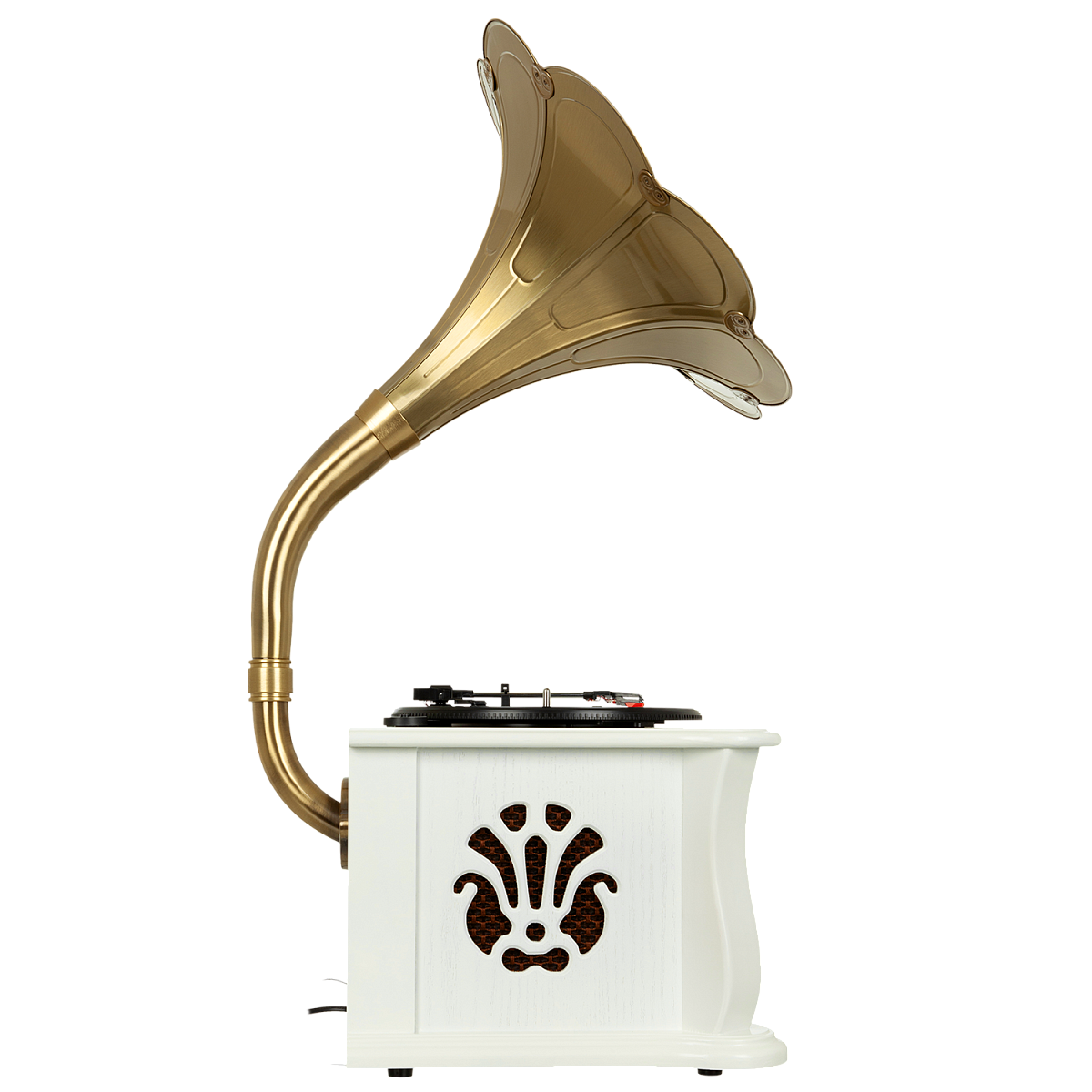 Виниловый проигрыватель Gramophone (Белый) — фото 4