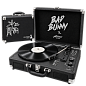 Виниловый проигрыватель Glam Bad Bunny (Черный) — фото 3