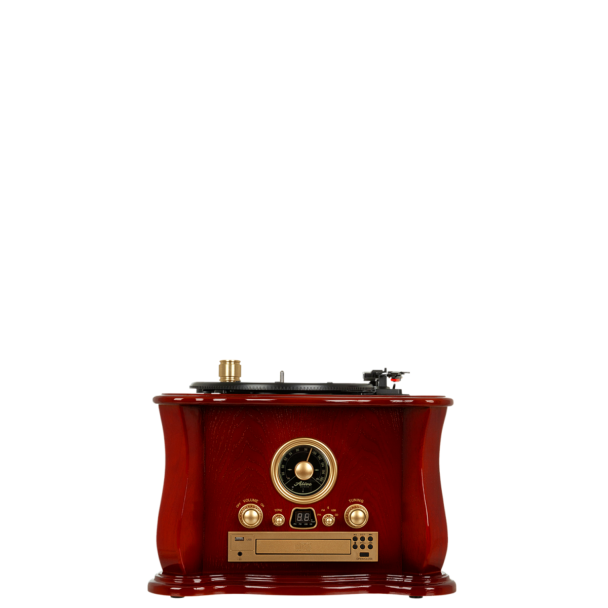 Виниловый проигрыватель Gramophone (Коричневый) — фото 3